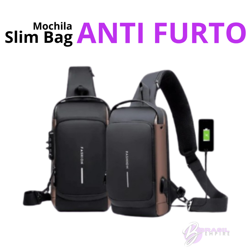 Mochila Anti-Furto com Senha USB Slim Bag: Tecnologia e Segurança para Sua Rotina