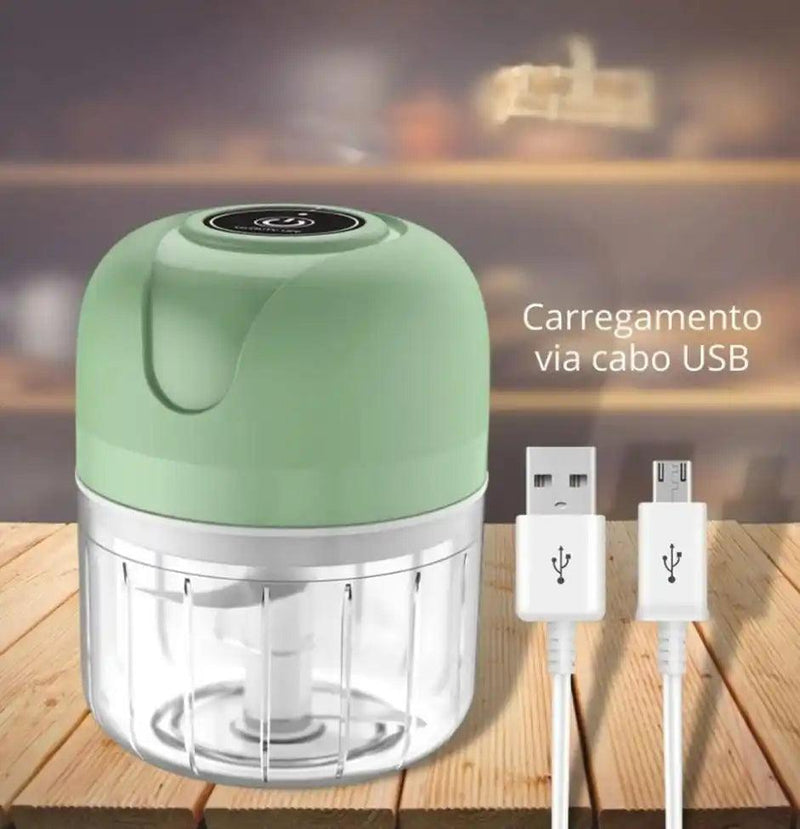 Mini Processador Elétrico Portátil USB