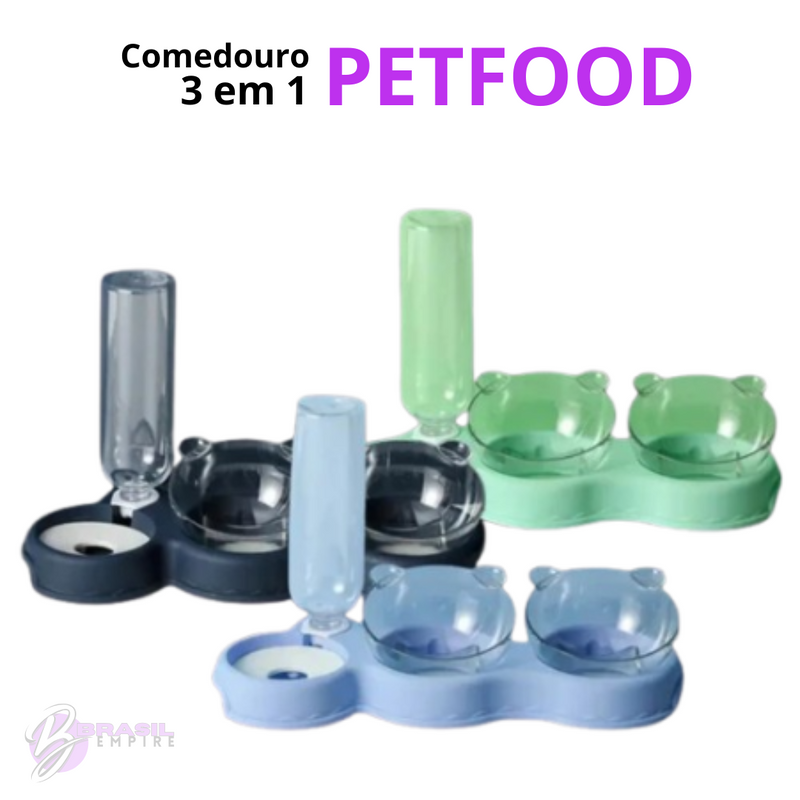 Comedouro e Bebedouro PetFood Duo: Prático e Confortável